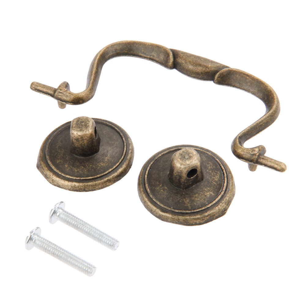 Antique Bronze Cabinet Pull Handle Vintage Drawer Knob for Furniture Doors