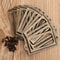 Vintage Brass Label Pull Handle for Drawers Cabinets with Card Holder Frame