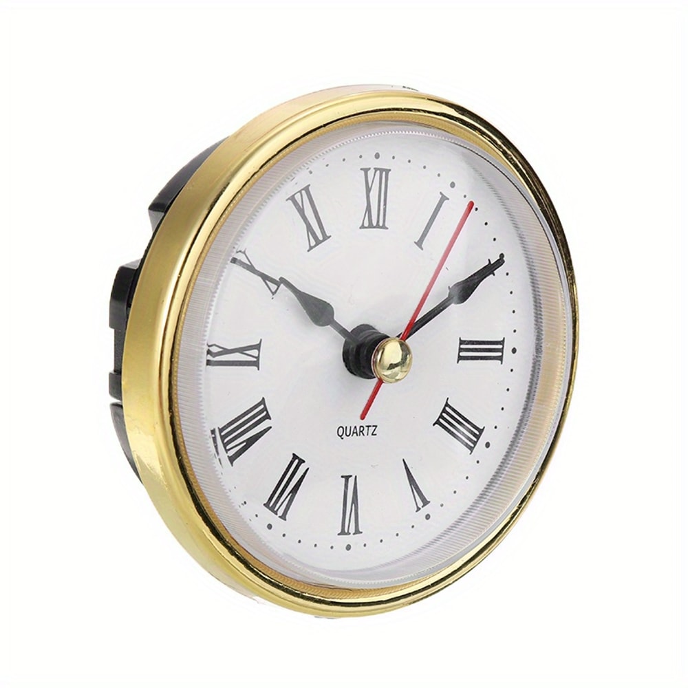 DIY Mini Clock Insert Quartz Movement Round Roman Arabic Dial Replacement Clock Head 3