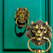 Antique Bronze Lion Head Door Knocker Decorative Front Door Handle