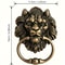 Antique Bronze Lion Head Door Knocker Decorative Front Door Handle