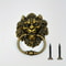 Antique Bronze Lion Head Door Knocker Decorative Front Door Handle
