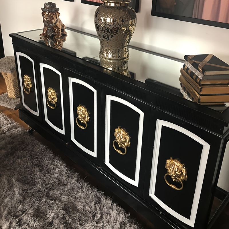 Antique Bronze Lion Head Door Knocker Decorative Front Door Handle