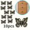 Vintage Bronze Butterfly Drawer Pulls Decorative Cabinet Handles Set