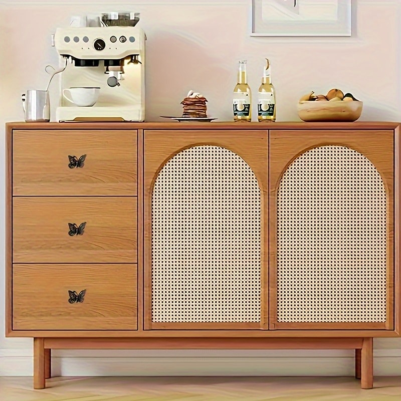 Vintage Bronze Butterfly Drawer Pulls Decorative Cabinet Handles Set