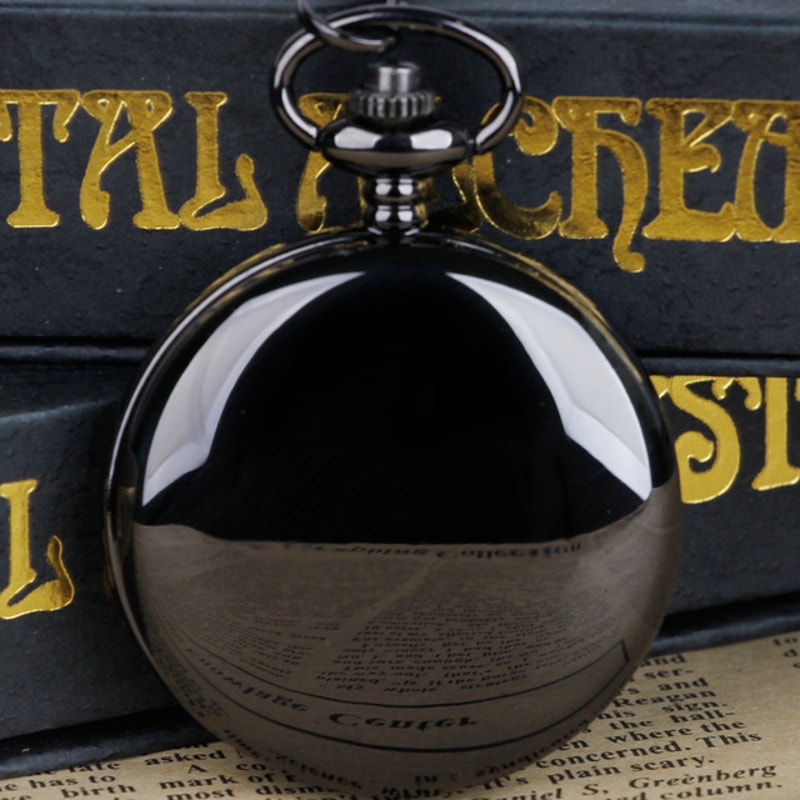 Luxury Gold Pocket Watch Gift Set With Quartz Movement And Chain Pendant 4