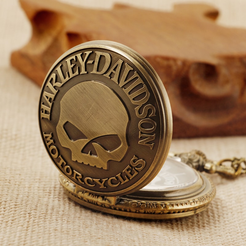 Vintage Quartz Pocket Watch Necklace for Men & Women Retro Steampunk Pendant Chain