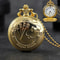 Vintage Playing Card Pocket Watch Necklace Luxury Quartz Pendant For Men Women 0
