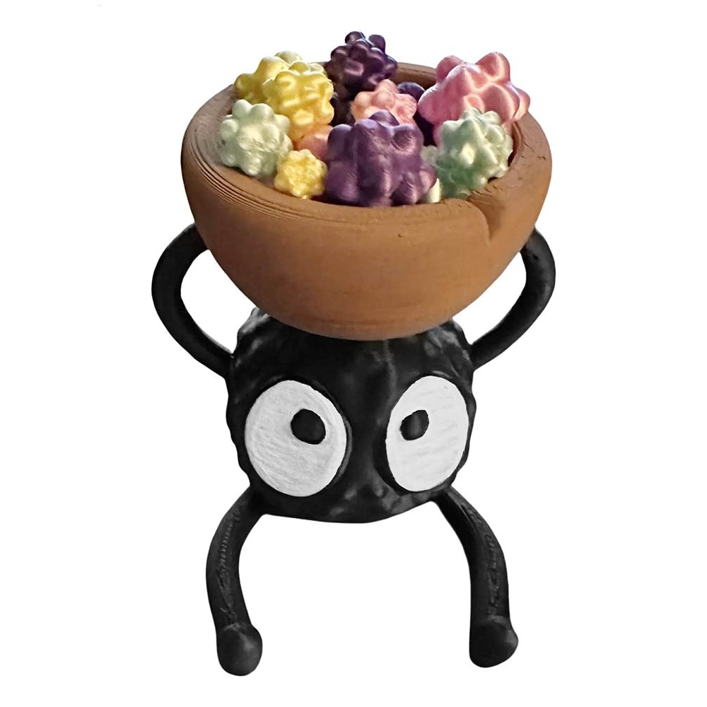 Cute Briquette Tealight Candle Holder Decorative Printed Home Accent 0