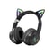 RGB Cat Ear Wireless Headphones With LED Lights Bluetooth Stereo Sound For Kids And Girls 0
