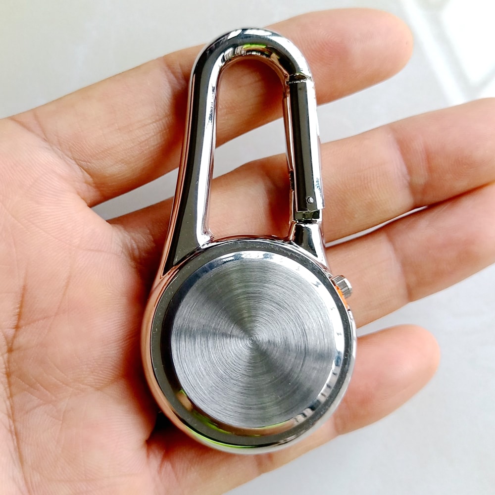 Luminous Carabiner Pocket Watch Keychain Clip For Nurses Students And Outdoor Use 5