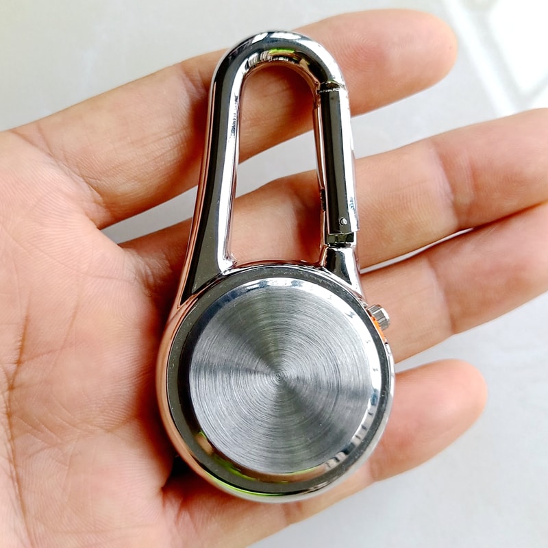 Luminous Carabiner Pocket Watch Keychain Clip For Nurses Students And Outdoor Use 5