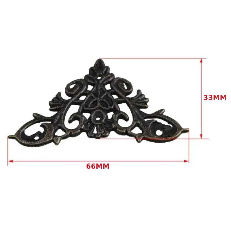 Antique Corner Protectors Set Vintage Furniture Edge Guards for Boxes Books Desks