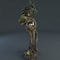 Forest Goddess Bird Statue Decorative Resin Garden Sculpture