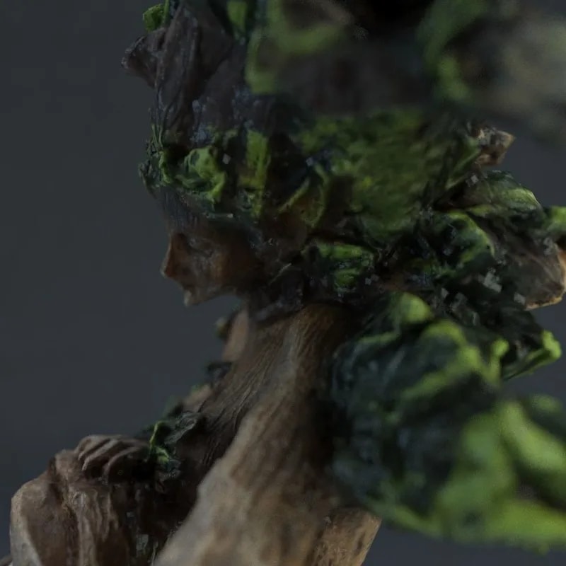 Forest Goddess Bird Statue Decorative Resin Garden Sculpture