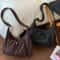 Korean Plaid Crossbody Bag Lightweight Quilted Shoulder Tote for Everyday Style