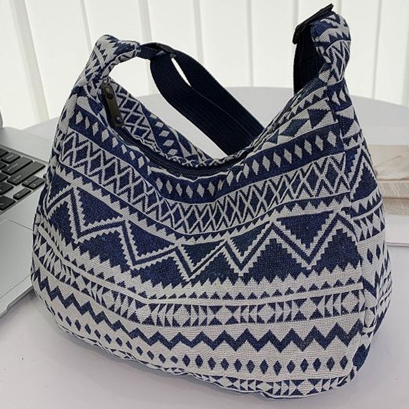 Ethnic Canvas Tote Shoulder Bag For Men Women Everyday Tote Bag Casual Shoulder Bag 6