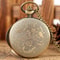 Vintage Hollow Eye Pendant Pocket Watch Necklace Quartz Timepiece Gift