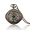 Vintage Hollow Eye Pendant Pocket Watch Necklace Quartz Timepiece Gift