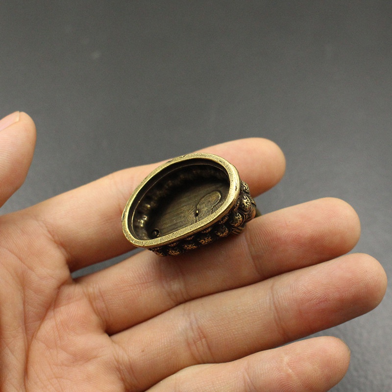 Mini Sakyamuni Buddha Statue Pure Copper Zen Desktop Decor Spiritual Ornament 4