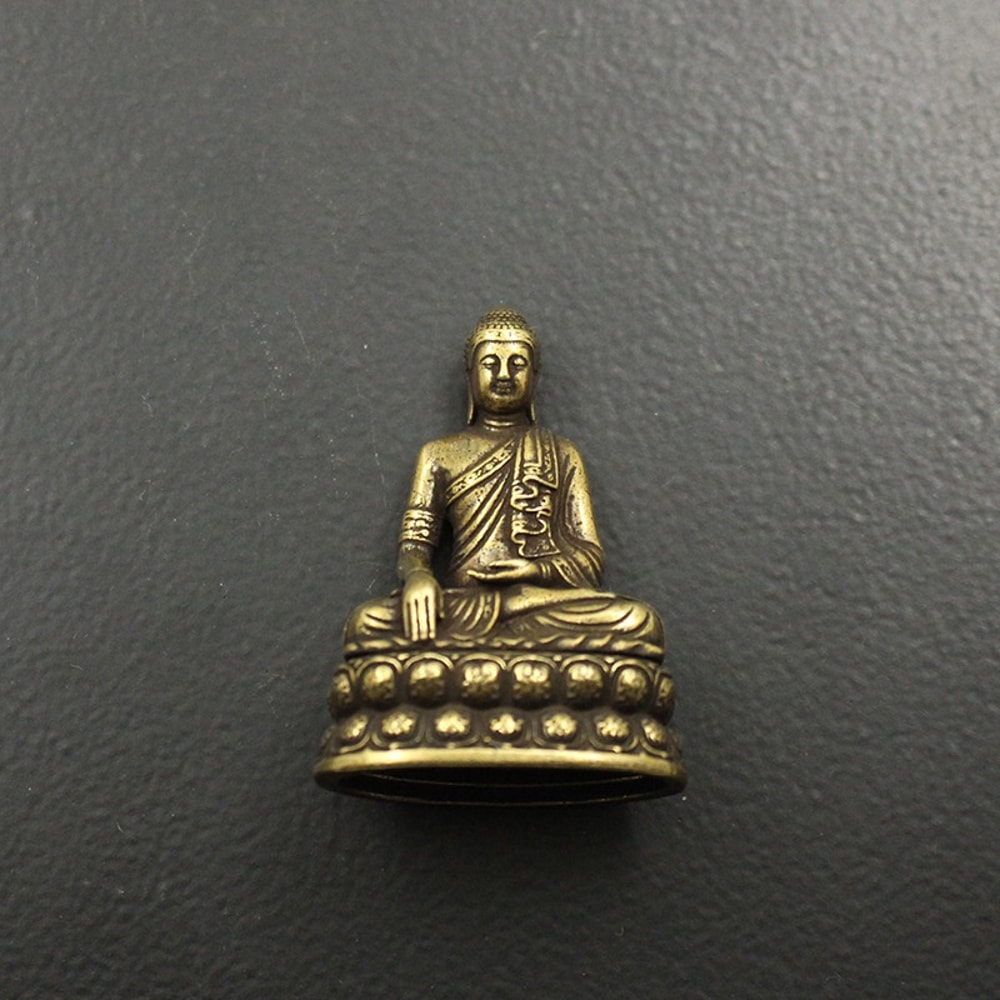 Mini Sakyamuni Buddha Statue Pure Copper Zen Desktop Decor Spiritual Ornament 5