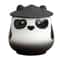 Cute Panda Ceramic Ashtray With Lid Windproof Smokeless Home Decor 0