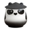 Cute Panda Ceramic Ashtray With Lid Windproof Smokeless Home Decor 0