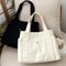 Large Capacity Canvas Tote Bag for Work & College Everyday Shoulder Carry