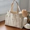 Large Capacity Canvas Tote Bag for Work & College Everyday Shoulder Carry