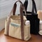 Large Capacity Canvas Tote Bag for Work & College Everyday Shoulder Carry