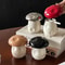 Mushroom Ceramic Ashtray With Lid Cute Decorative Smokeless Ash Holder 1