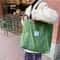 Eco Cotton Canvas Tote Bag Reusable Shoulder Bag For School Shopping Daily Use 0