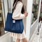 Eco Cotton Canvas Tote Bag Reusable Shoulder Bag For School Shopping Daily Use 2