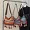 Boho Handwoven Tassel Crossbody Bag For Women Vintage Ethnic Shoulder Sling 0