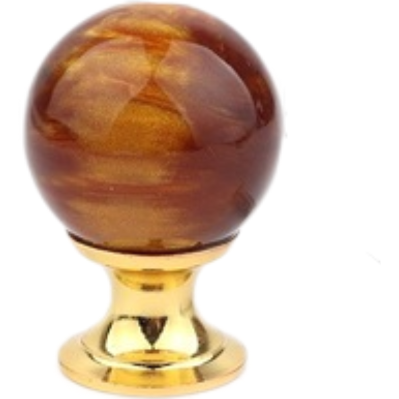 Amber Shell Tiger Eye Cabinet Handles Gold Drawer Knobs Luxury Furniture Pulls 2