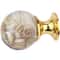 Amber Shell Tiger Eye Cabinet Handles Gold Drawer Knobs Luxury Furniture Pulls 3