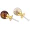 Amber Shell Tiger Eye Cabinet Handles Gold Drawer Knobs Luxury Furniture Pulls 4