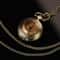 Vintage Glass Dome Pocket Watch Necklace Pendant for Women Retro Chain Clock Jewelry