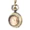 Vintage Glass Dome Pocket Watch Necklace Pendant for Women Retro Chain Clock Jewelry