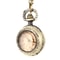 Vintage Glass Dome Pocket Watch Necklace Pendant for Women Retro Chain Clock Jewelry
