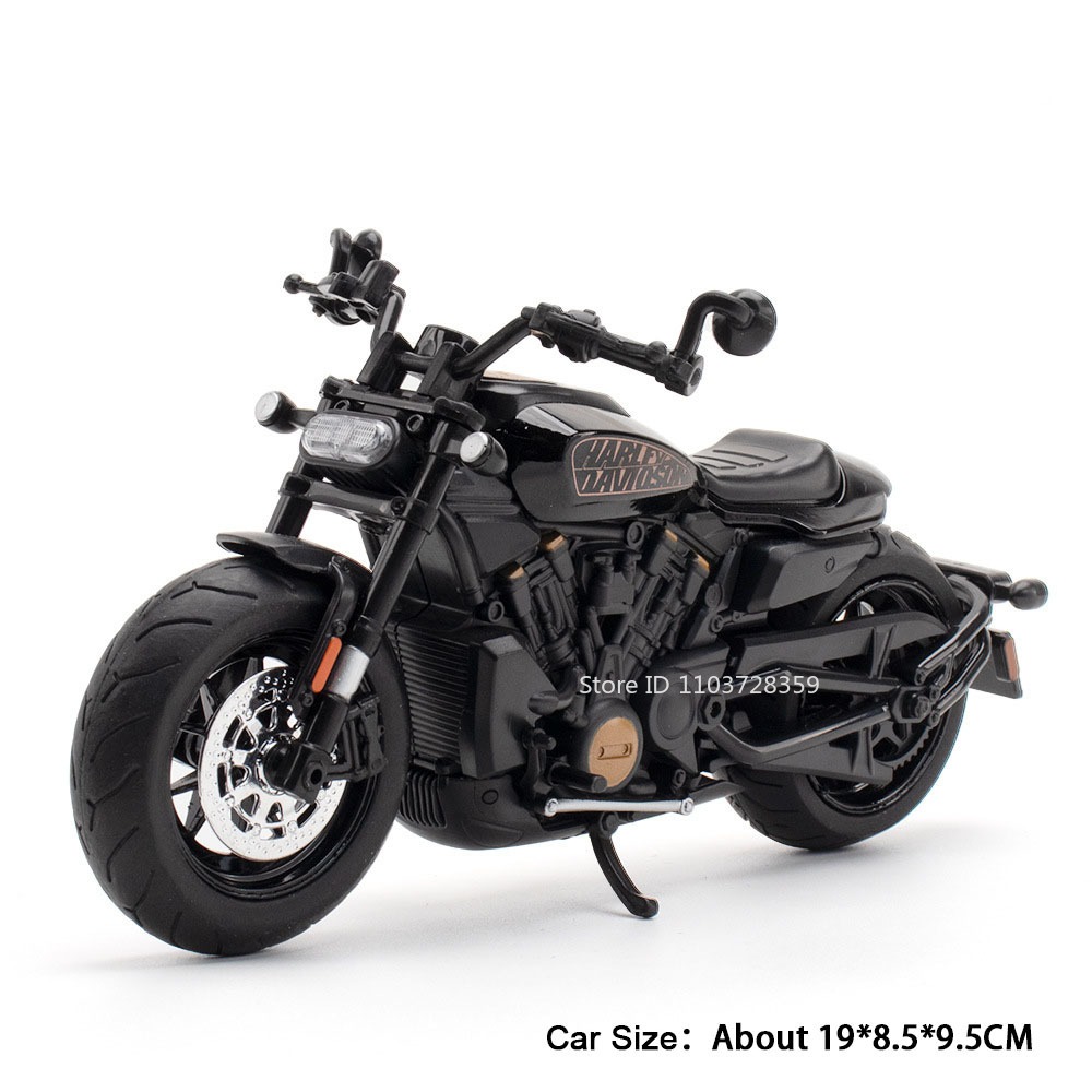 Alloy Diecast Motorcycle Model With Lights Sound 5
