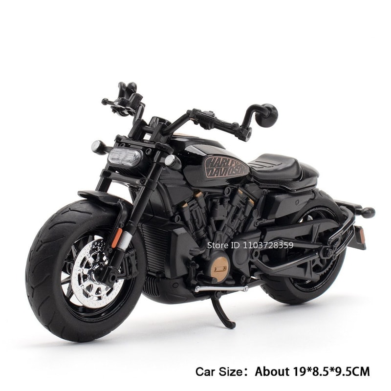 Alloy Diecast Motorcycle Model With Lights Sound 5