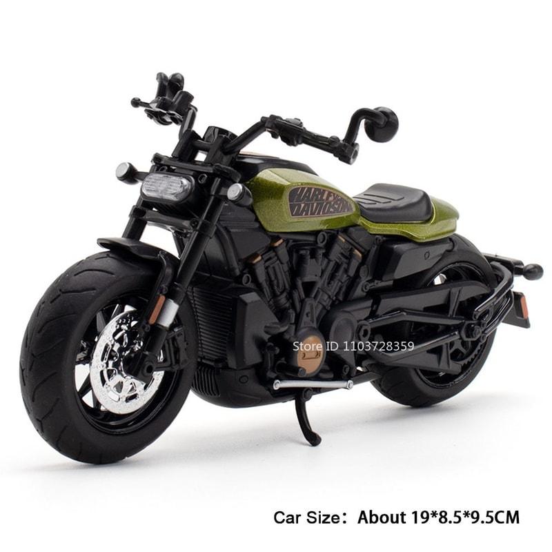 Alloy Diecast Motorcycle Model With Lights Sound 6