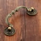 Antique Bronze Drawer Pull Handle for Wood Boxes and Cabinets Vintage European Hardware