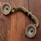 Antique Bronze Drawer Pull Handle for Wood Boxes and Cabinets Vintage European Hardware