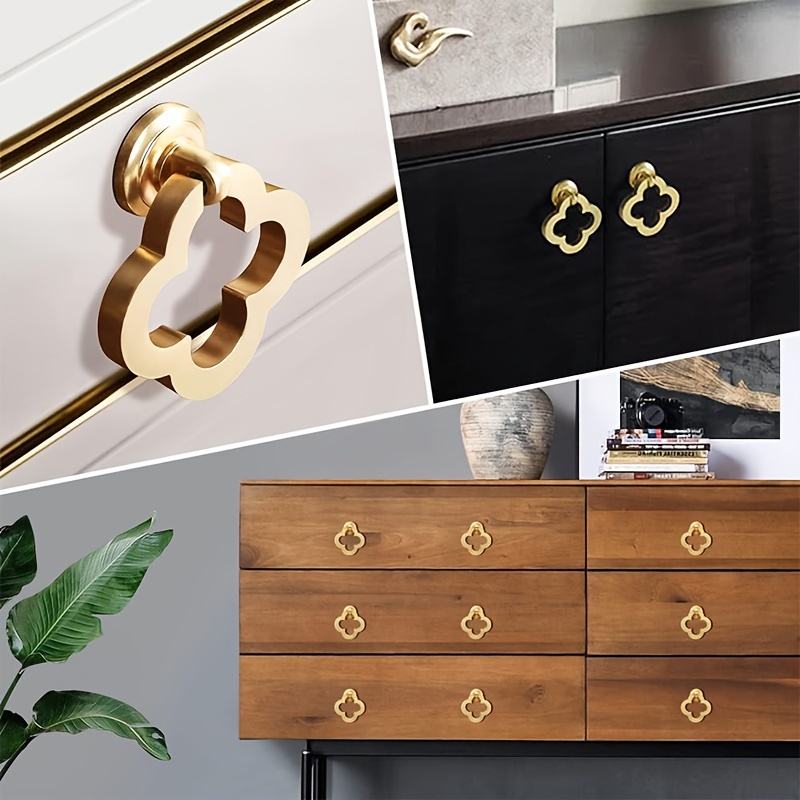 Modern Zinc Alloy Cabinet Knobs Set Decorative Drawer Pulls & Door Handles with Screws