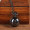 Vintage Black Quartz Pocket Watch Necklace For Men And Women 1