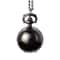 Vintage Black Quartz Pocket Watch Necklace For Men And Women 4