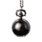 Vintage Black Quartz Pocket Watch Necklace For Men And Women 4