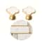 Golden Leaf Clover Cabinet Handles Luxury Gold Cabinet Handles For Drawers And Vanity 5